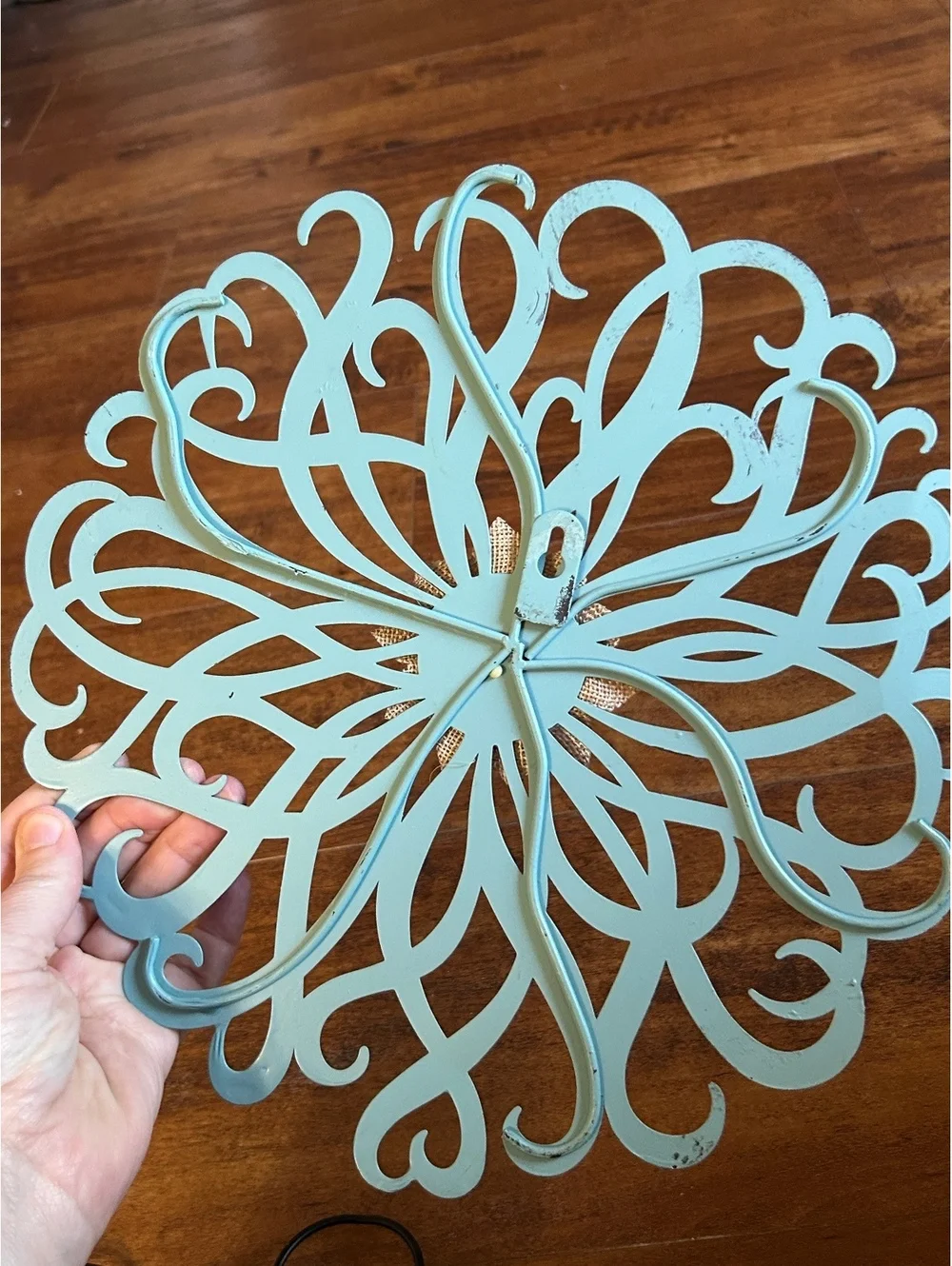 Set of 3 Handmade Decorative Floral Wall Hooks